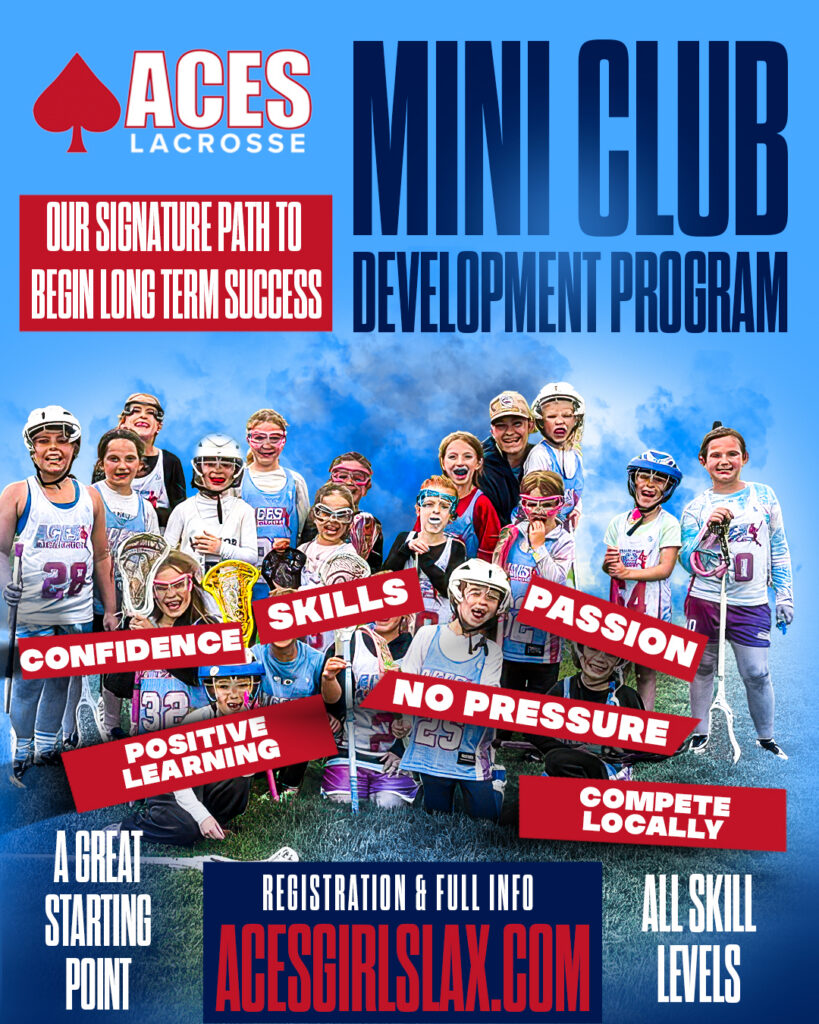 ACES Mini Club youth girls lacrosse development program for the 2026 2027 season